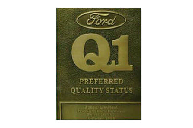 ‘Q1’ quality status award from Ford India